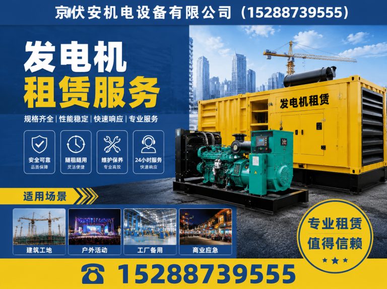 扬州发电机出租展示图